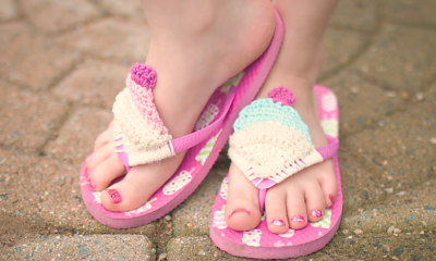 Ice Cream Flip Flops for Kids! Crochet Pattern ~ Crafty Kitty Crochet