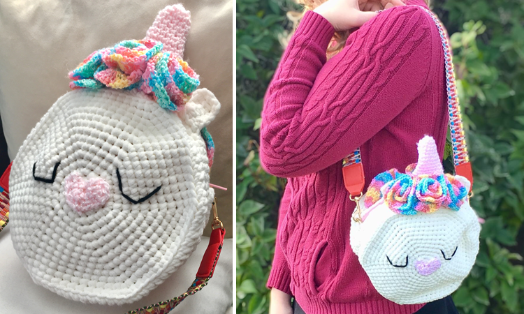 Crochet Rainbow Purse for Little girls- Free Pattern - A Crafty