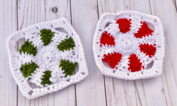 Peppermint Granny Square - Crochet Pattern ~ Crafty Kitty Crochet