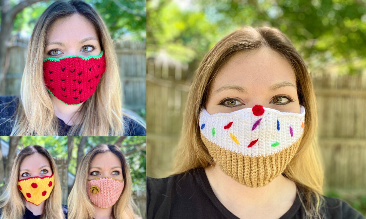 Free Printable Embroidery Template for Face Masks - La creative mama