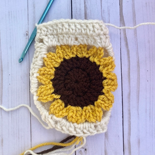 Sunflower Fingerless Gloves - Crochet Pattern ~ Crafty Kitty Crochet