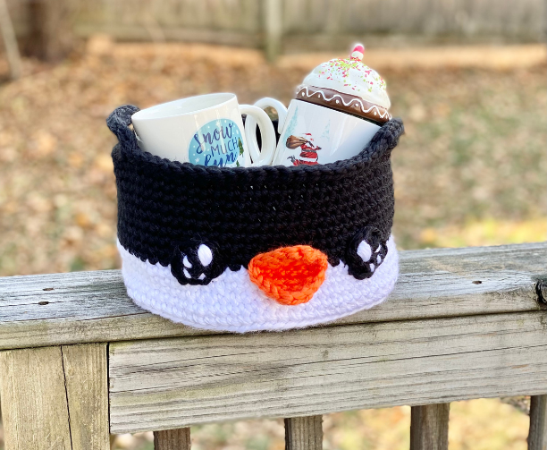Penguin Gift Basket - Crochet Pattern ~ Crafty Kitty Crochet