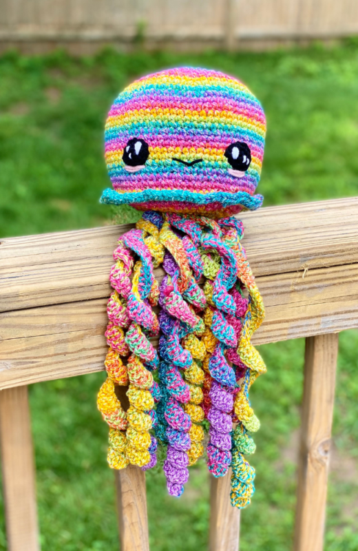 Rainbow the Amigurumi Jellyfish - Crochet Pattern ~ Crafty Kitty