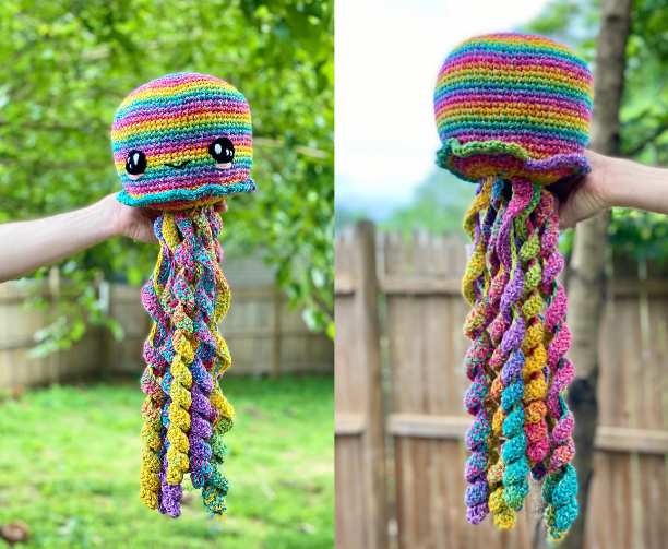 Rainbow the Amigurumi Jellyfish - Crochet Pattern ~ Crafty Kitty