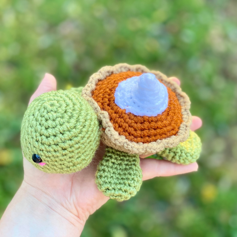 Amigurumi Pumpkin Pie Turtle - Crochet Pattern ~ Crafty Kitty Crochet